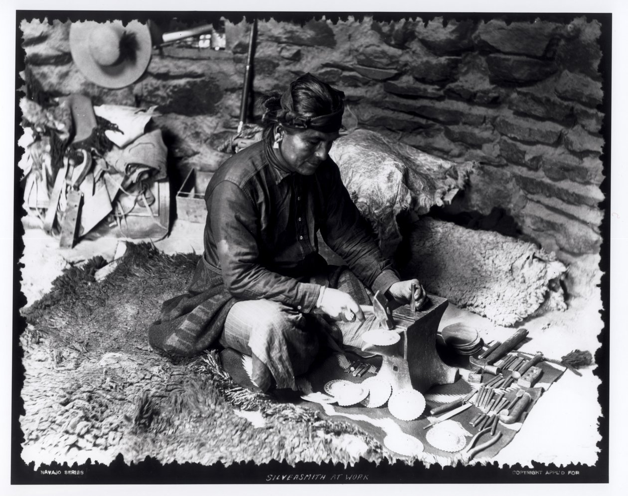 Silversmith at Work, c.1914 by William Carpenter