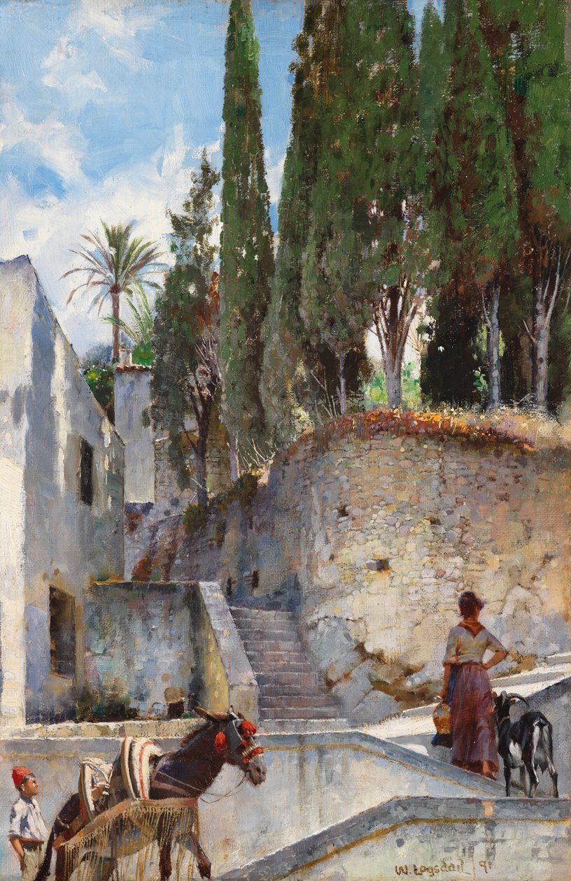 The Backstreets of Naples, 1891 by William Logsdail