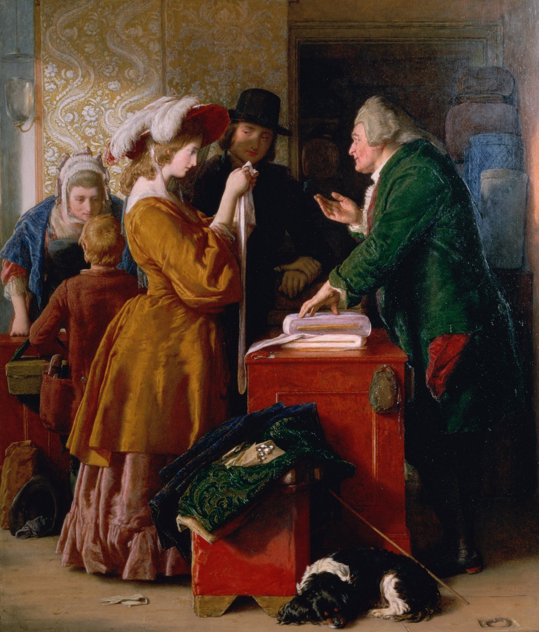 Choosing the Wedding Gown, from chapter 1 of 'The Vicar of Wakefield ...