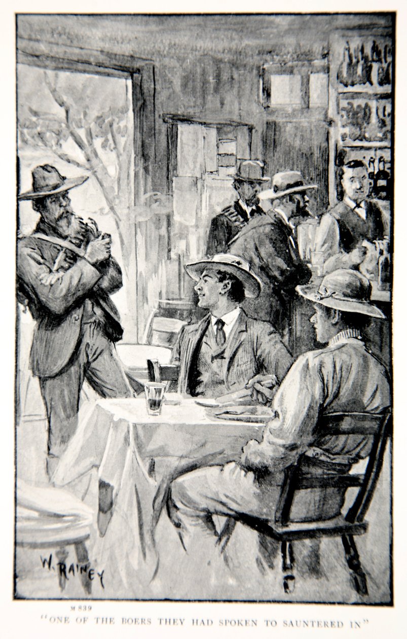 One of the Boers They Had Spoken to Sauntered In, an Illustration from 