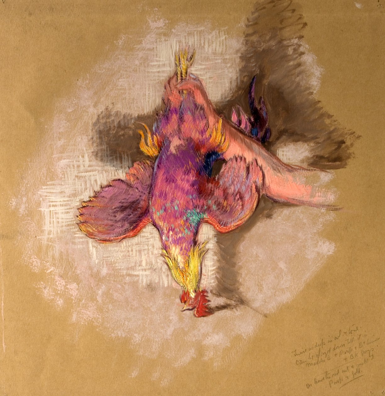 Study of an Arm and a Hand Holding a Fowl by the Legs for Highland Raiders by William Shackleton