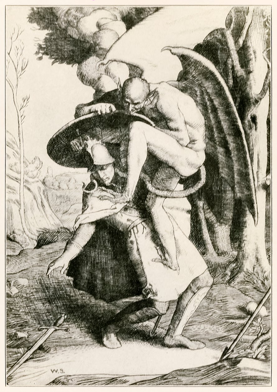 Christian Fights Apollyon from The Pilgrim