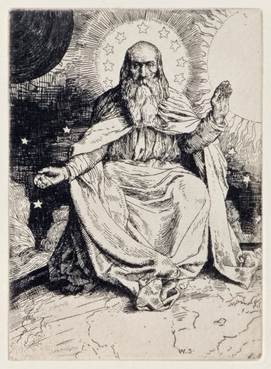 The Creation of the World from Paradise Lost by John Milton, Illustration by William Strang by William Strang