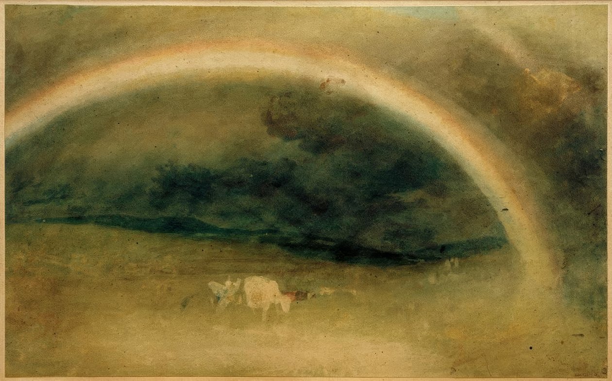 A Rainbow, with Cattle by Joseph Mallord William Turner