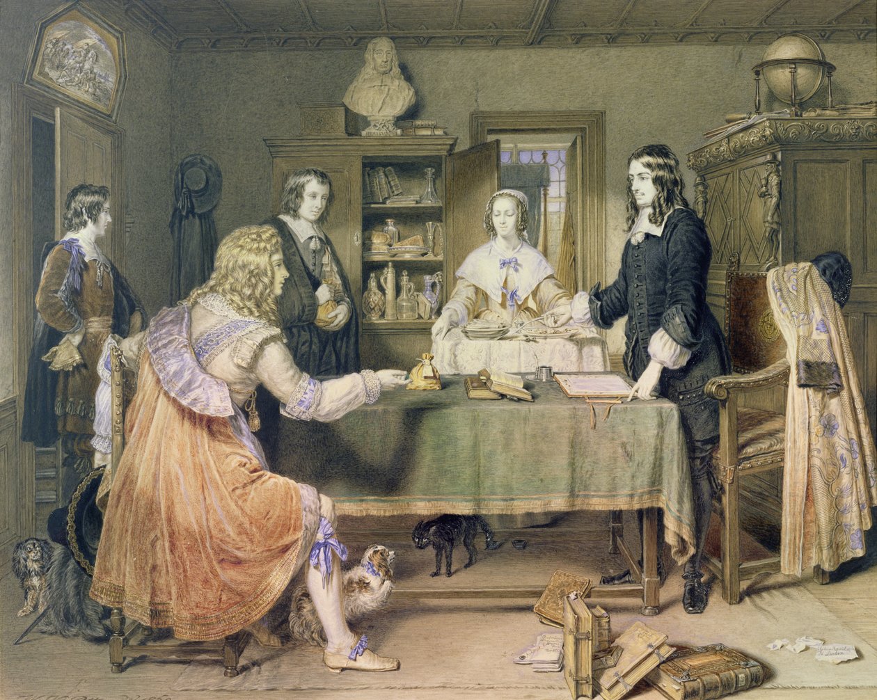The Temptation of Andrew Marvell, 1860 by William Vandyke Patten