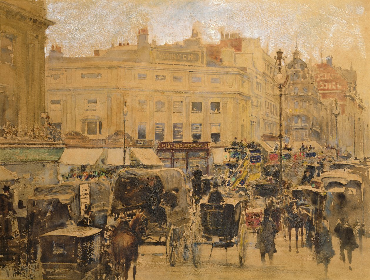 Rush Hour, Oxford Circus by William Walcot