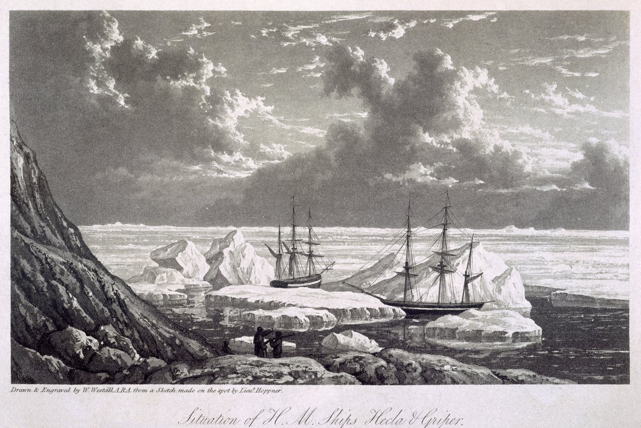 Situation of H.M. Ships Hecla and Griper from the 17th to the 23rd of August 1820, from 