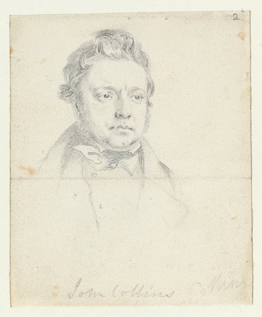 Sketch of Chartist Prisoner, John Collins, Taken in Court by William Wolfe Alais