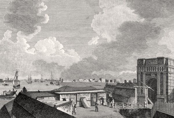 A View of Calcutta taken from Fort William, engraved by J. Eastgate by William after Hodges