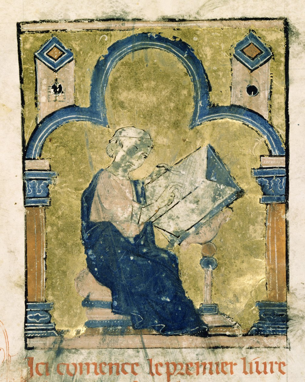 Possible Self Portrait of William of Tyre Writing at His Desk, from ...