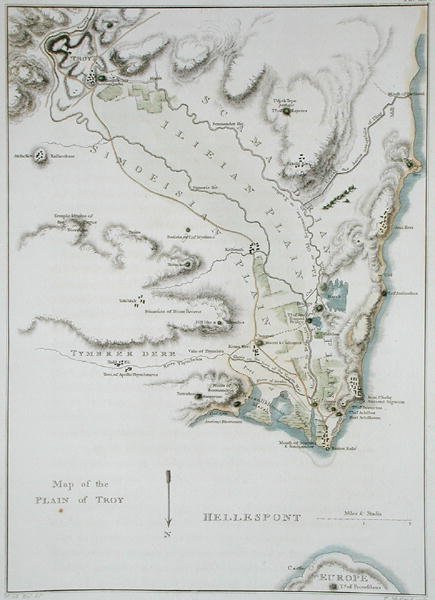 Map of the Plain of Troy, from 