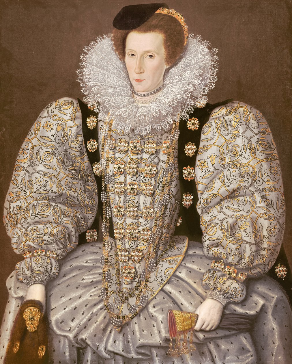Portrait of a Lady of the Elizabethan Court, c.1595 by William (attr. to) Segar
