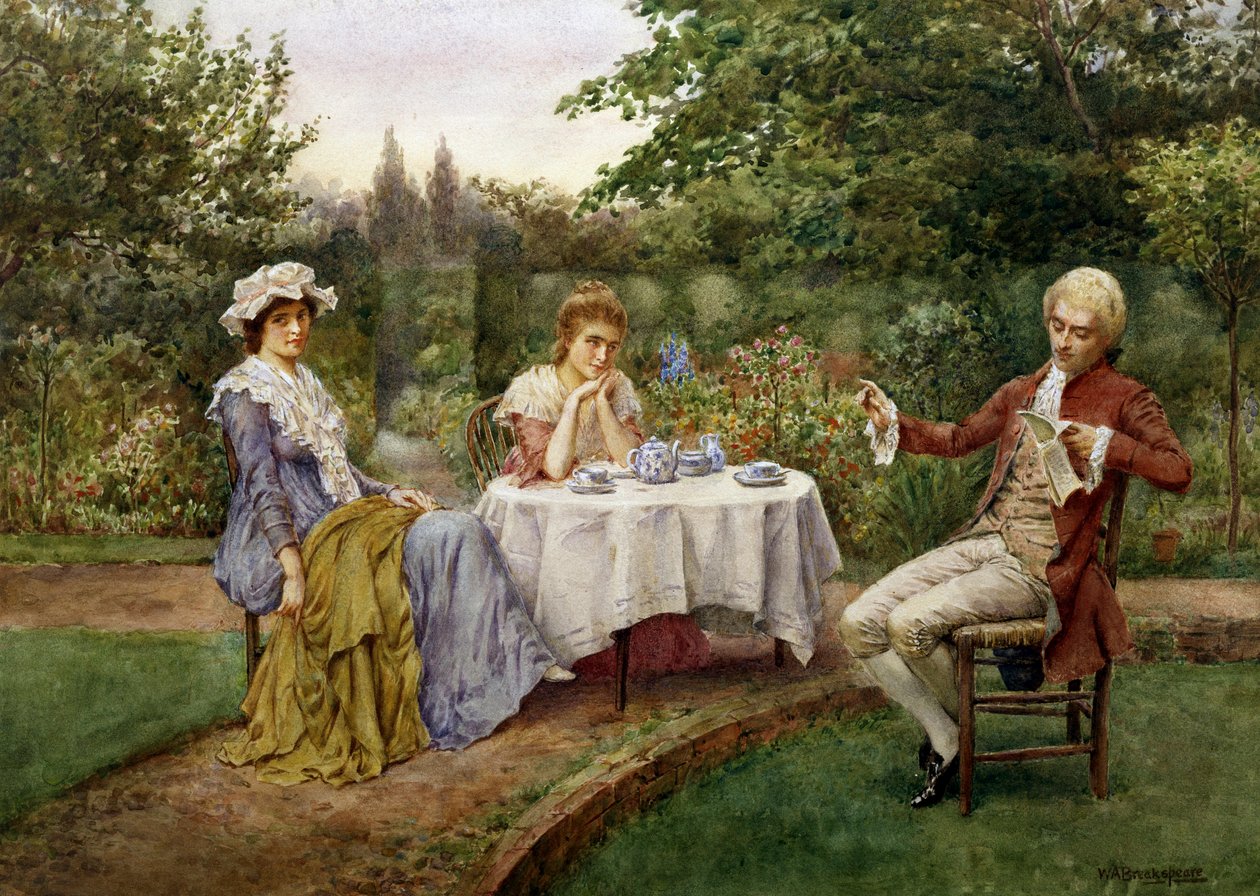 Reading in the Garden by William A. Breakspeare
