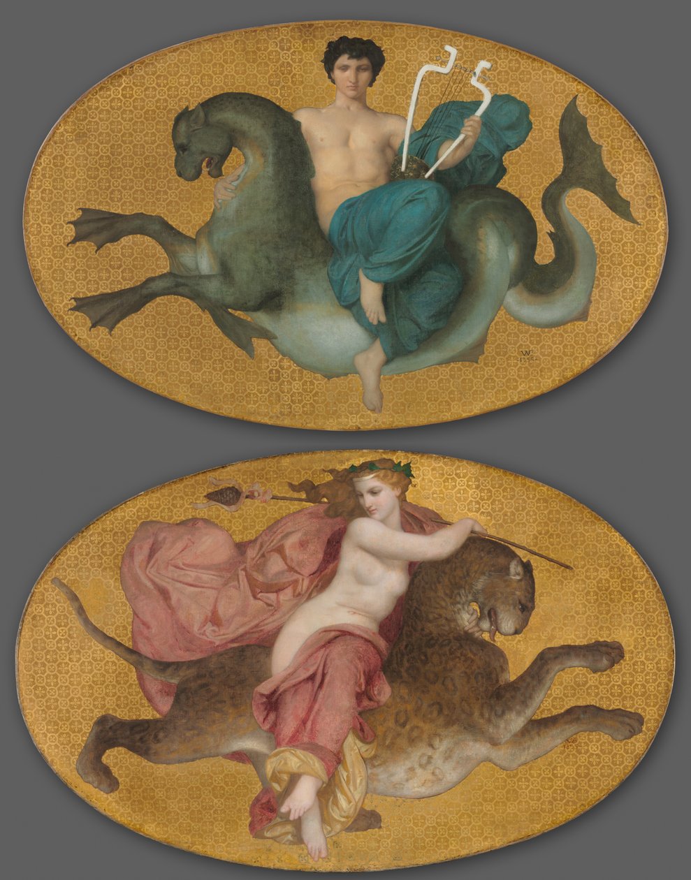 Arion on a Sea Horse and Bacchante on a Panther by William Adolphe Bouguereau