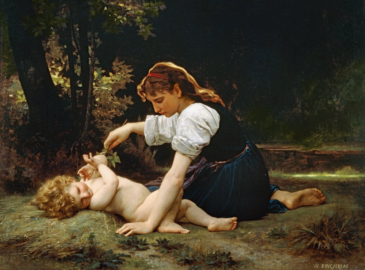 Young Woman and Child by William-Adolphe Bouguereau