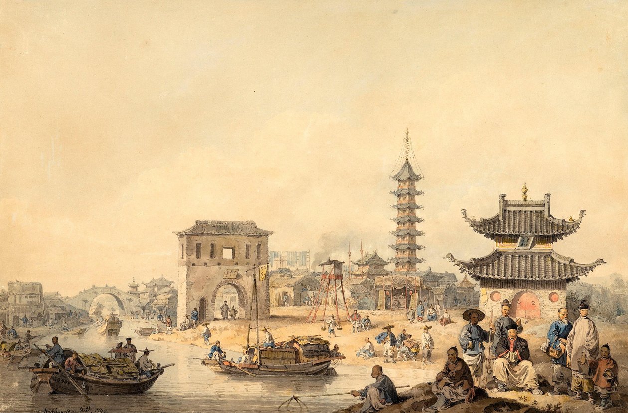 The Suburbs of a Chinese City by William Alexander