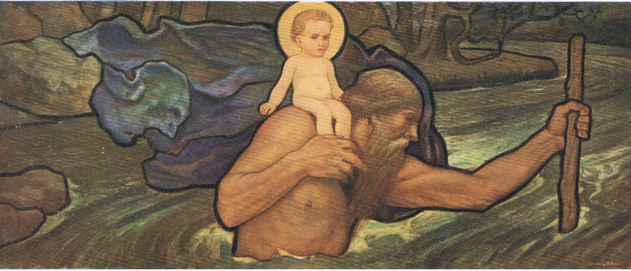St Christopher, Bibbys Annual by William Arthur Chase