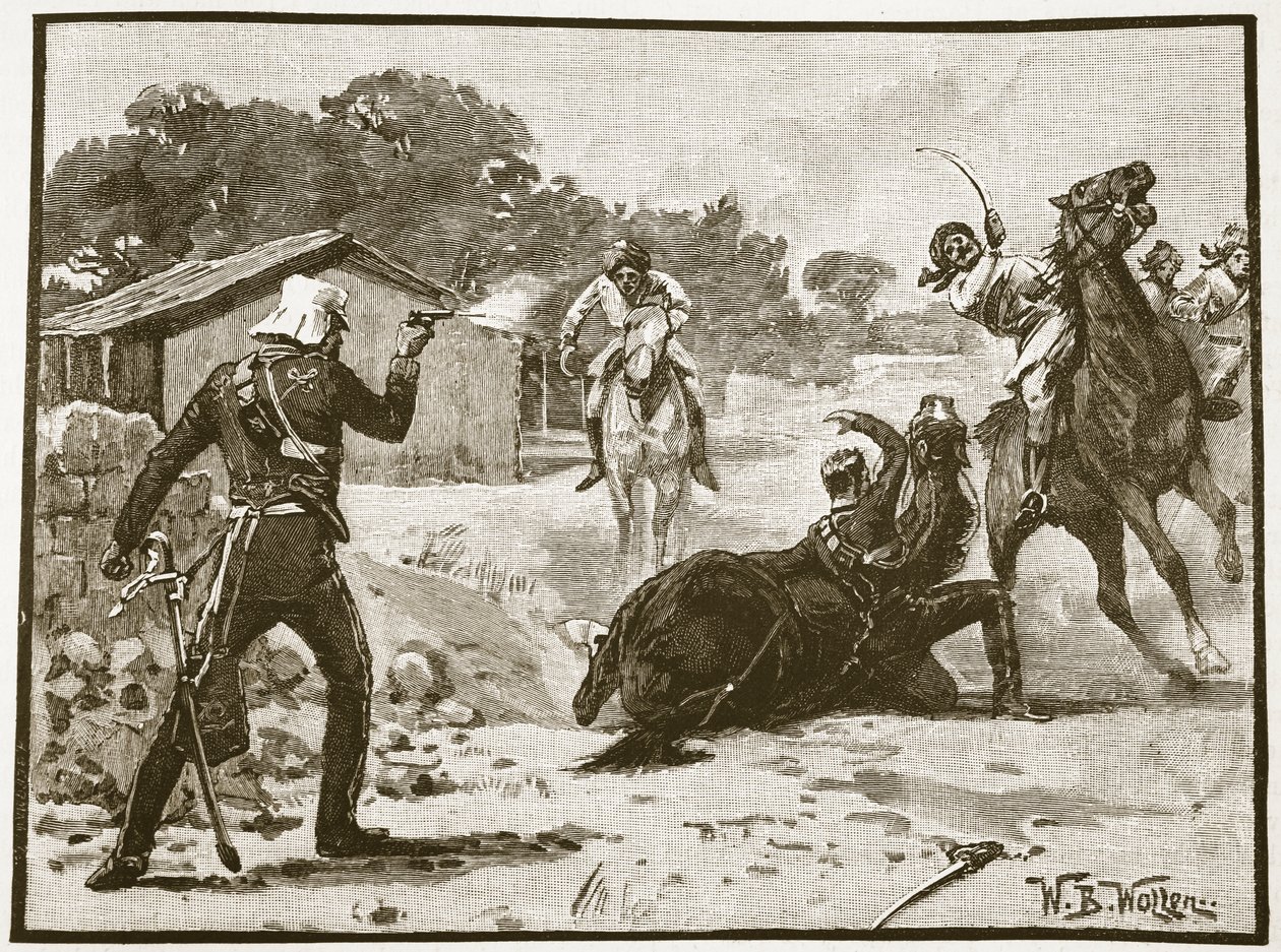 How Major Tombs won the Victoria Cross, illustration from 