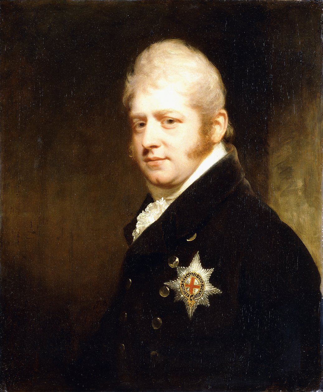 Portrait of Prince Adolphus Frederick, Duke of Cambridge, Bust Length Wearing the Star of the Garter by William Beechey