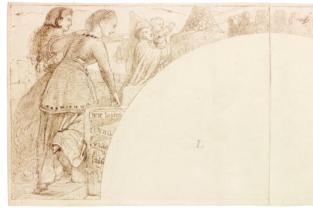 Sketch for Mural at Wallington Hall by William Bell Scott