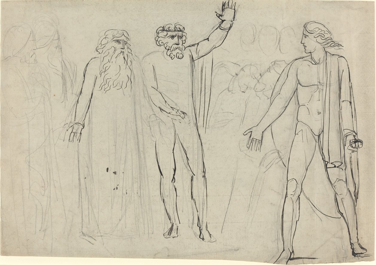 And Saul Said unto David, Go, and the Lord be with Thee by William Blake
