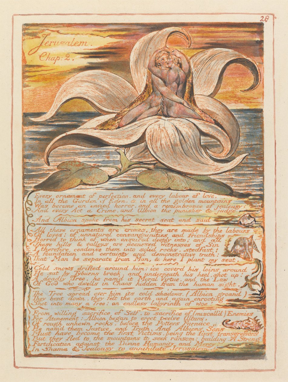 Jerusalem, Plate 28, Jerusalem, Chap. 2... by William Blake