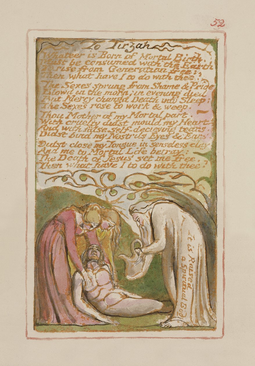To Tirzah: plate 52 from Songs of Innocence and of Experience (copy AA) by William Blake