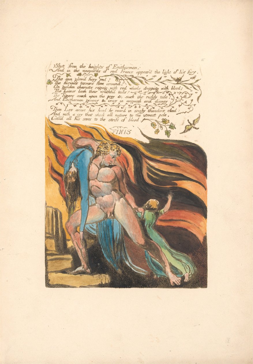 Shot from the heights of Enitharmon (Plate 17) by William Blake