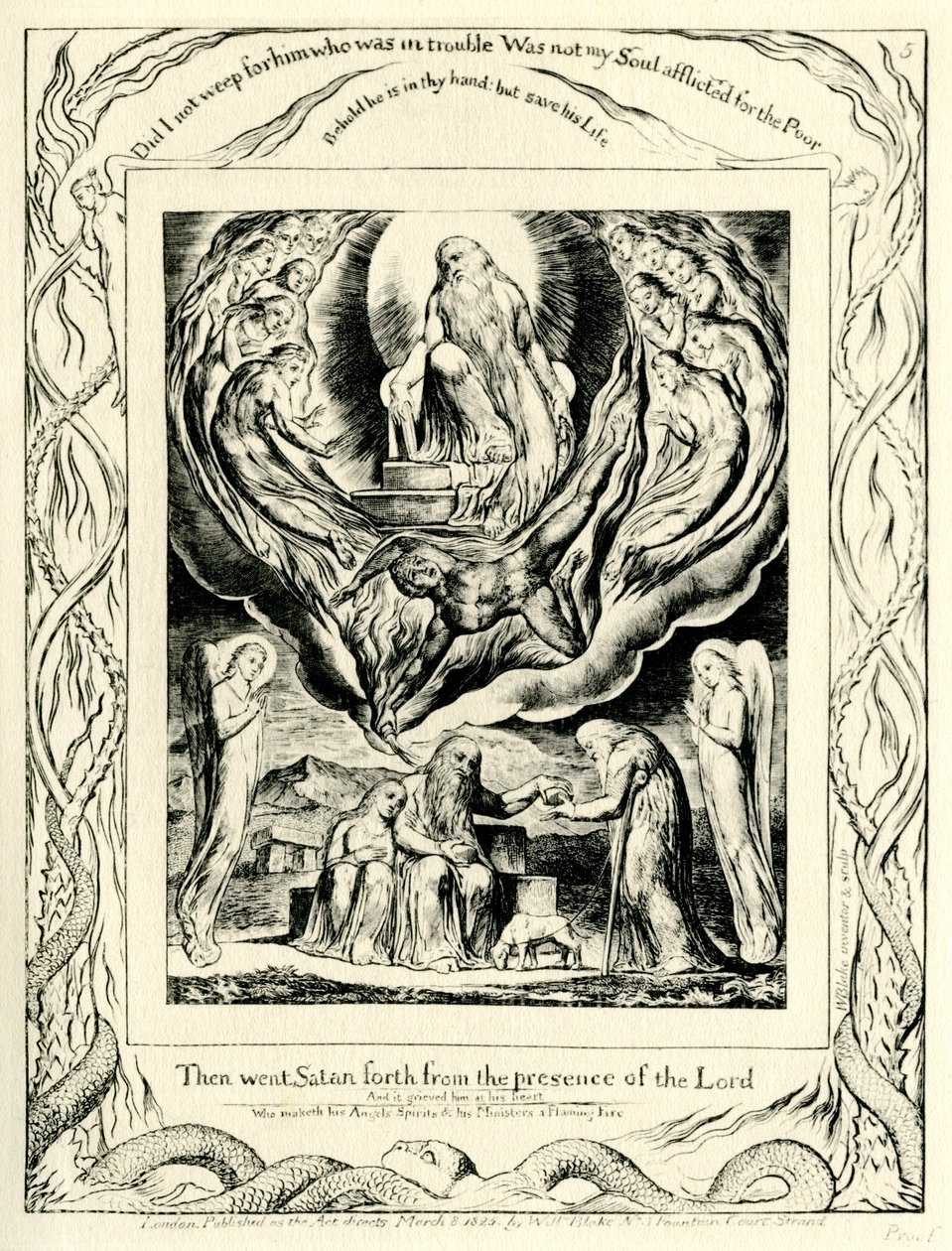 The Book of Job 2:7 (Illustrated by William Blake) by William Blake