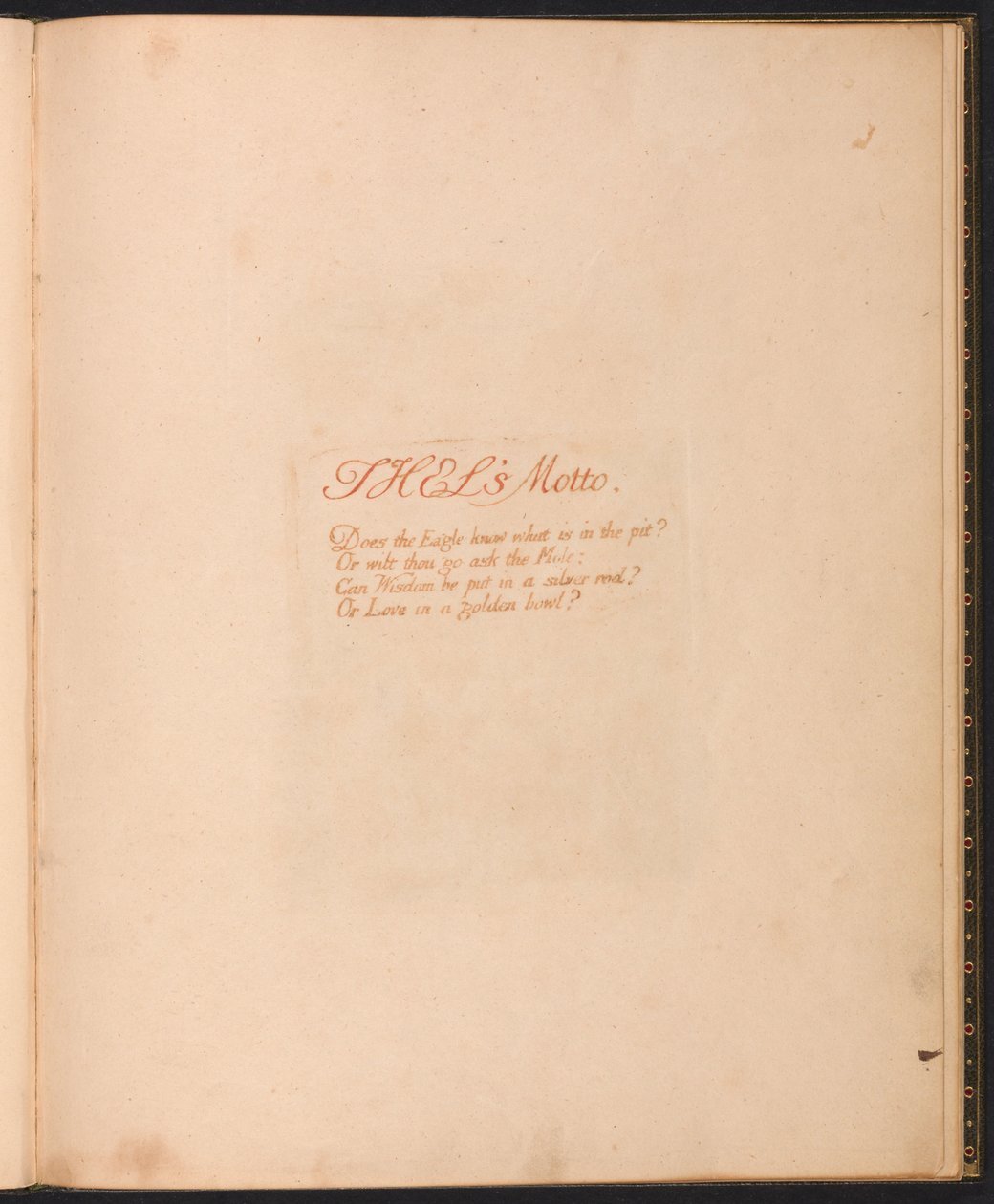 The Book of Thel, Plate 1, Thels Motto... by William Blake