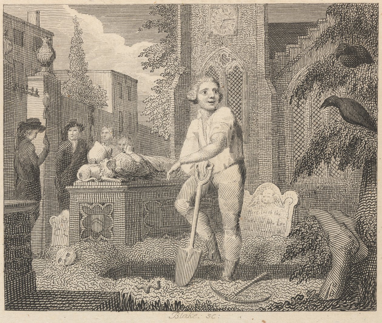 The Ravens, the Sexton, and the Earth-Worm by William Blake