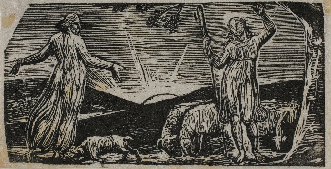 Thenot Remonstrates with Colinet, from The Pastorals of Virgil by William Blake