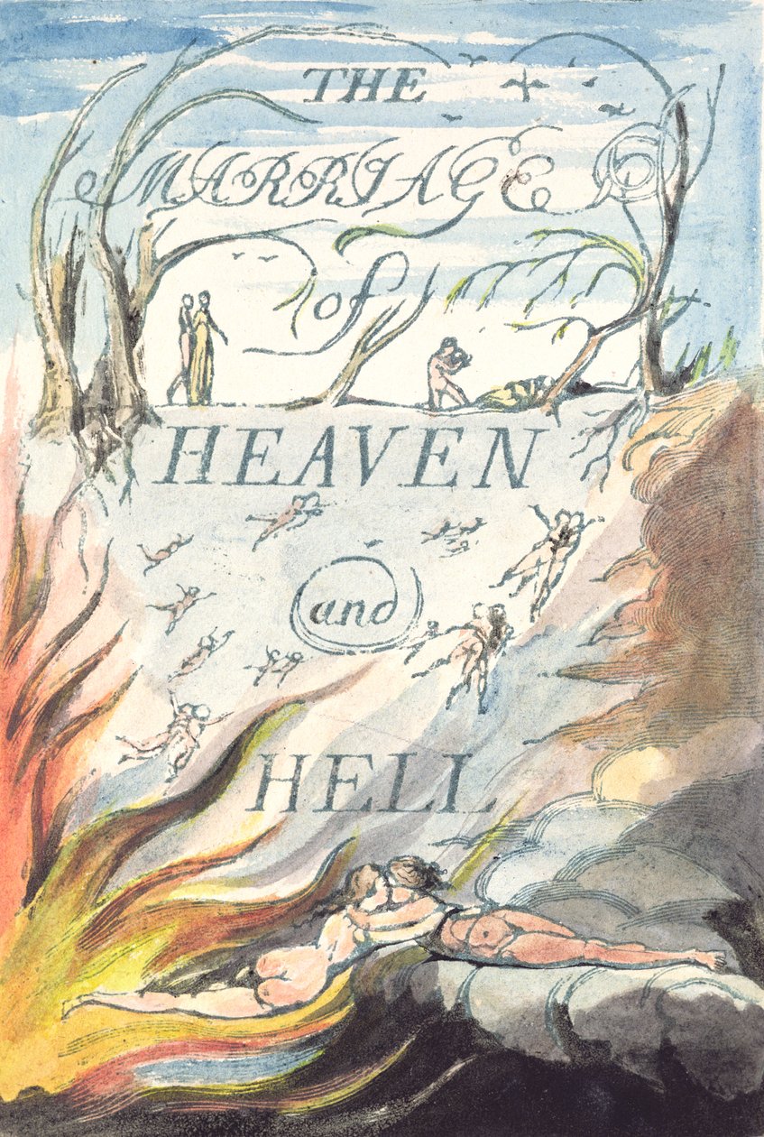 Title Page, from The Marriage of Heaven and Hell by William Blake