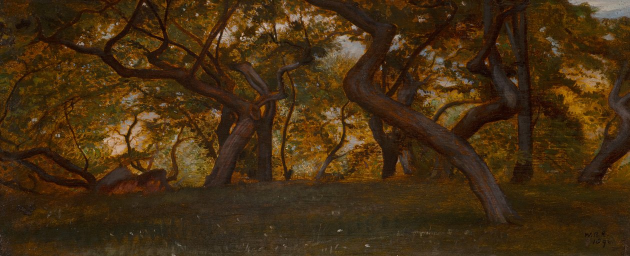 A Wood near Volterra, Italy by William Blake Richmond