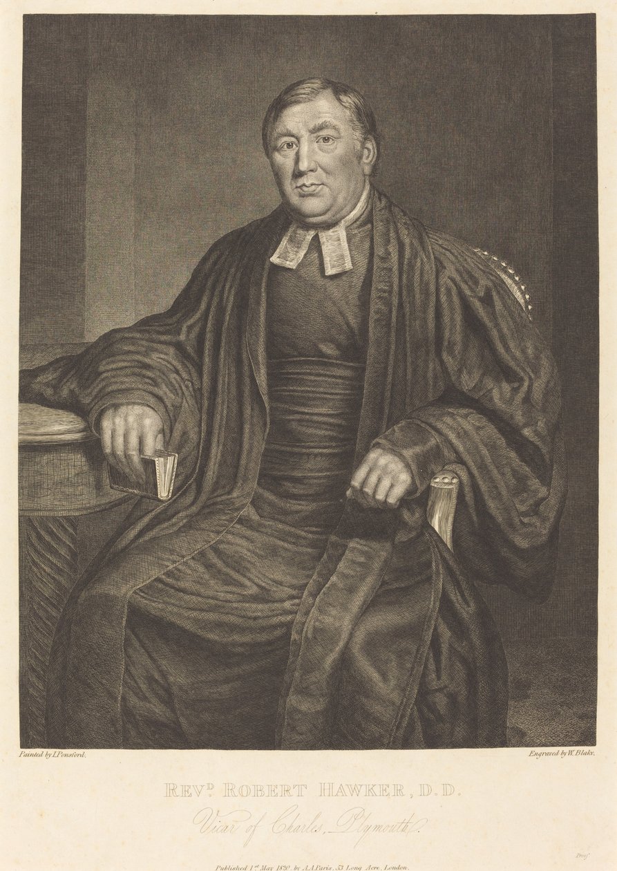 Reverend Robert Hawker, D.D. by William Blake after John Ponsford