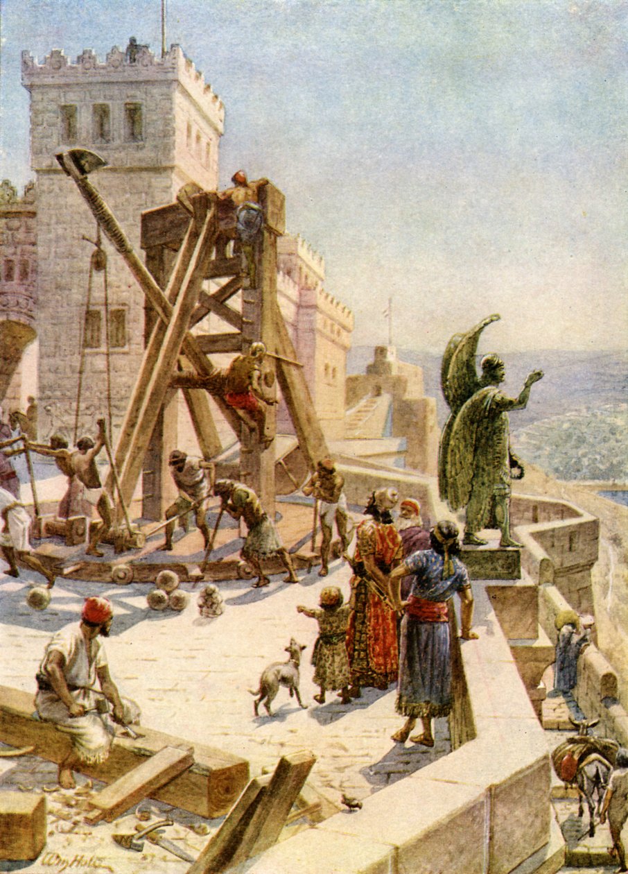 Uzziah Erects Engines of War on the Walls by William Brassey Hole