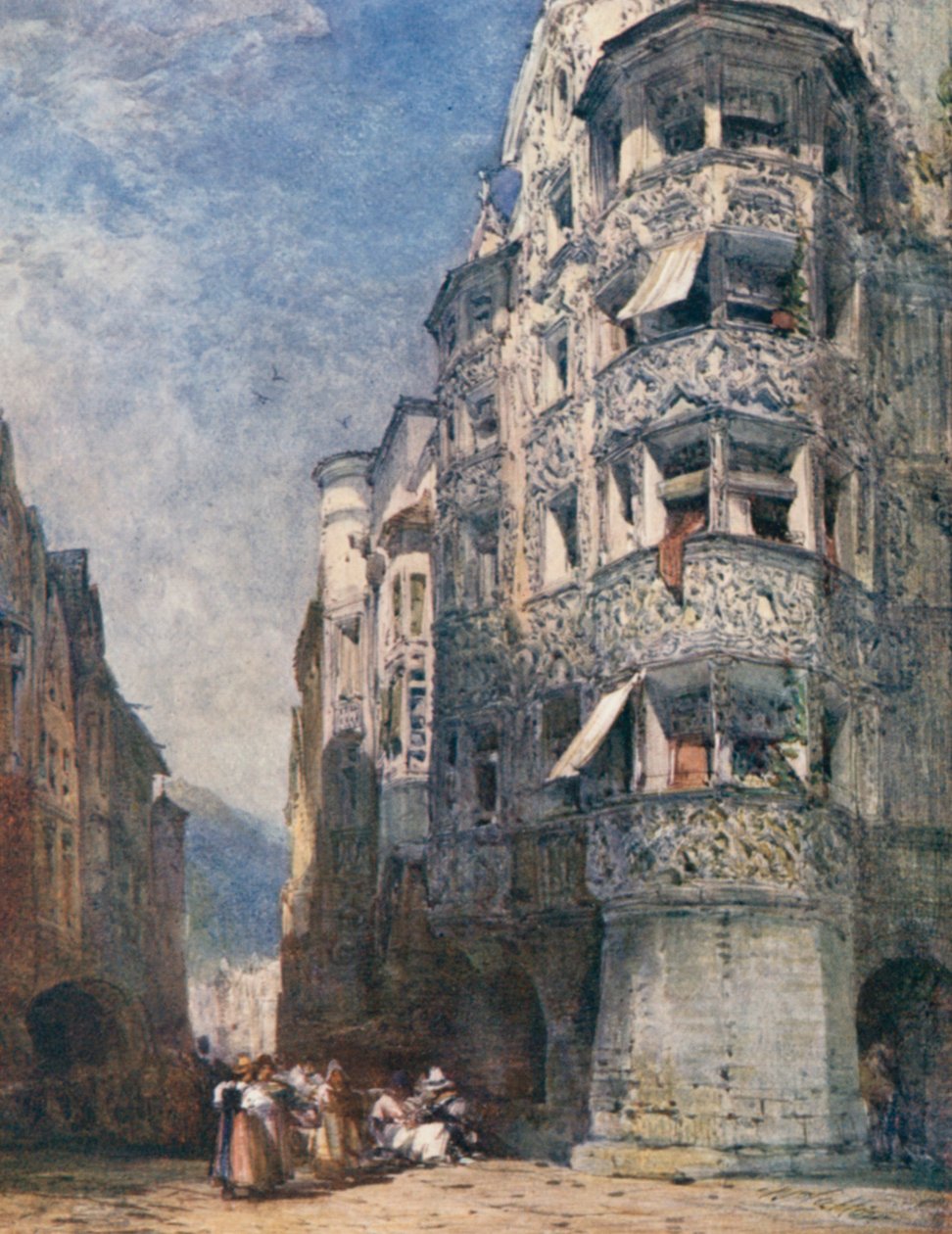 A Street in Innsbruck by William Callow