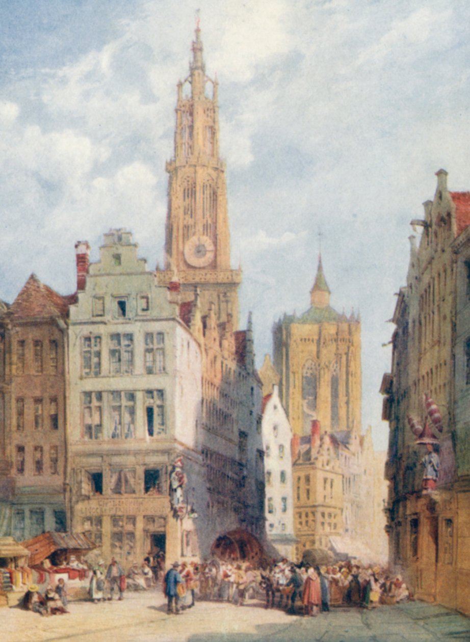 The Cathedral, Antwerp by William Callow