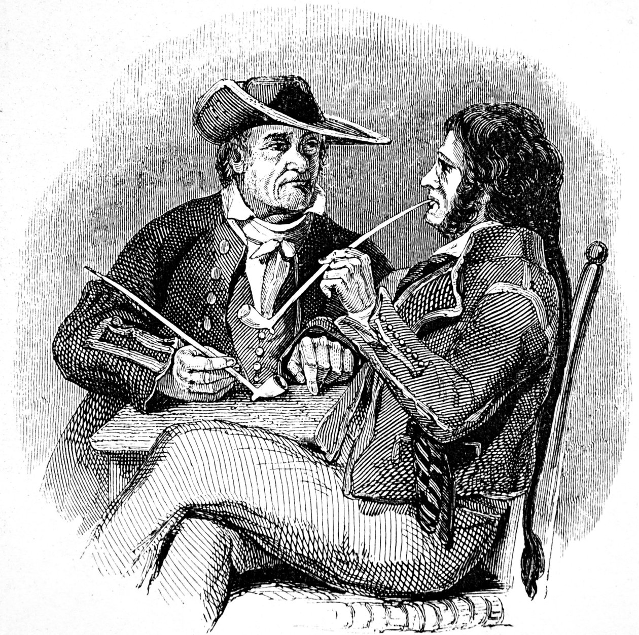 Old Salts (Sailors, Seamen), Enjoying a Pipe of Tobacco by William Clarkson (manner of) Stanfield