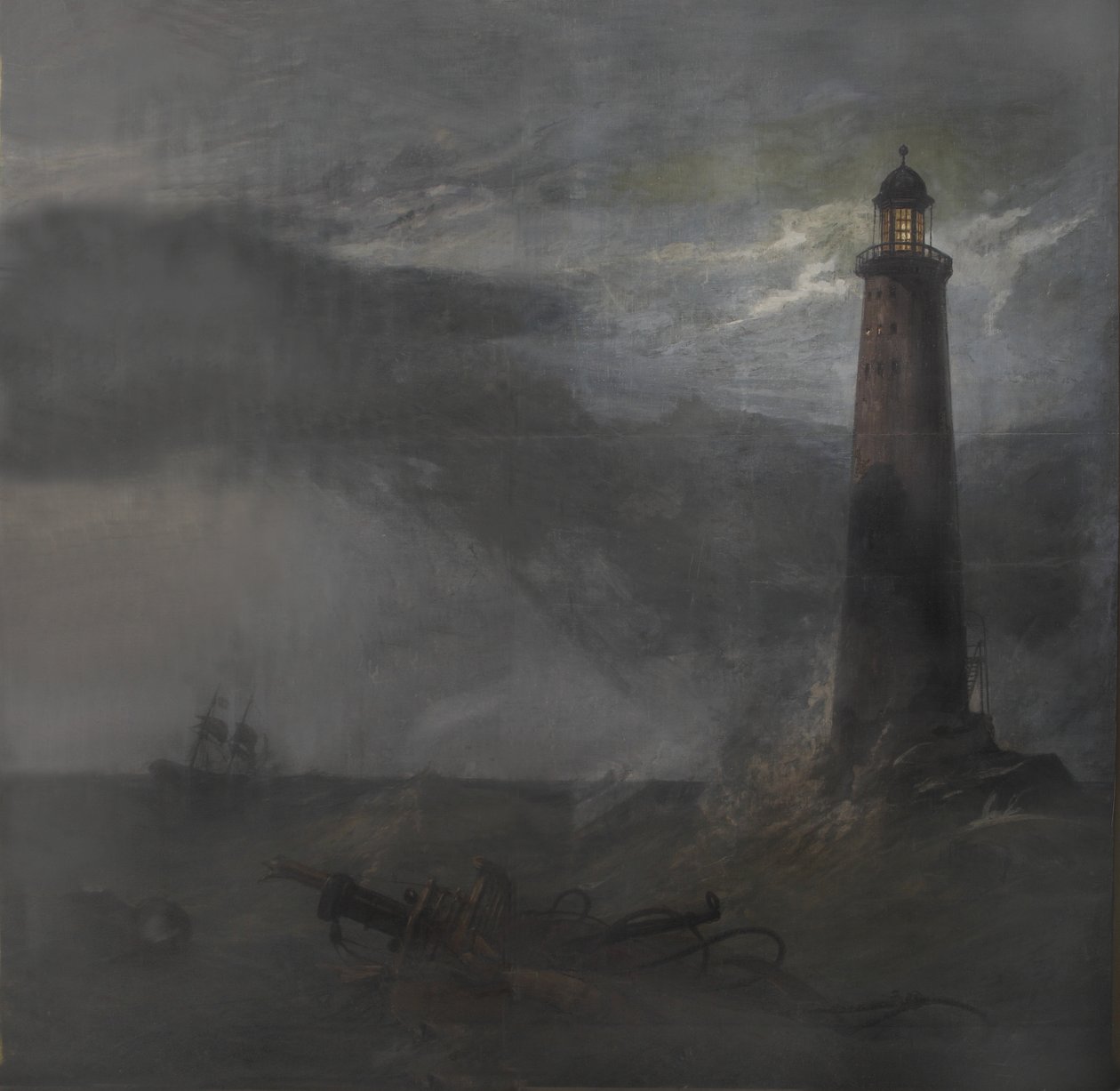 Act Drop for The Lighthouse, 1855 by Clarkson Frederick Stanfield