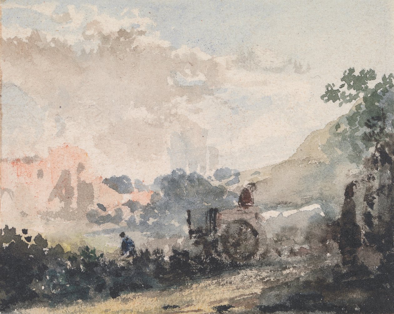 Landscape with Cart by William Collins: Buy fine art print