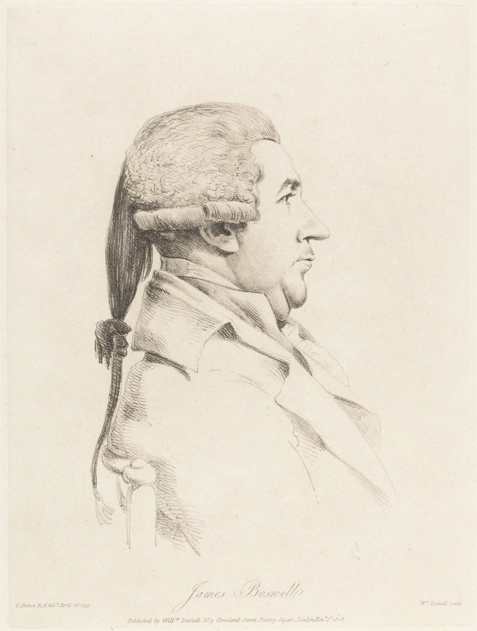 James Boswell by William Daniell
