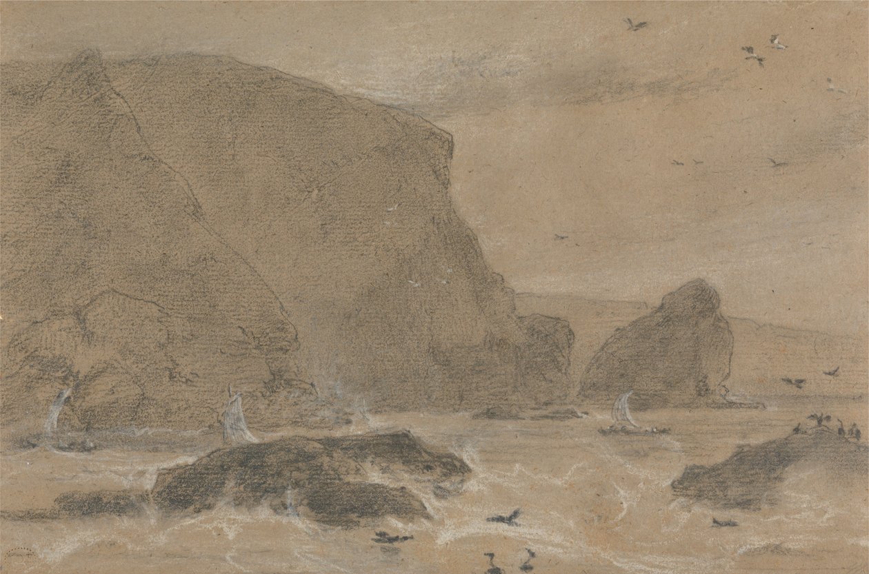 Samphire Rock, St. Agnes, Cornwall by William Daniell
