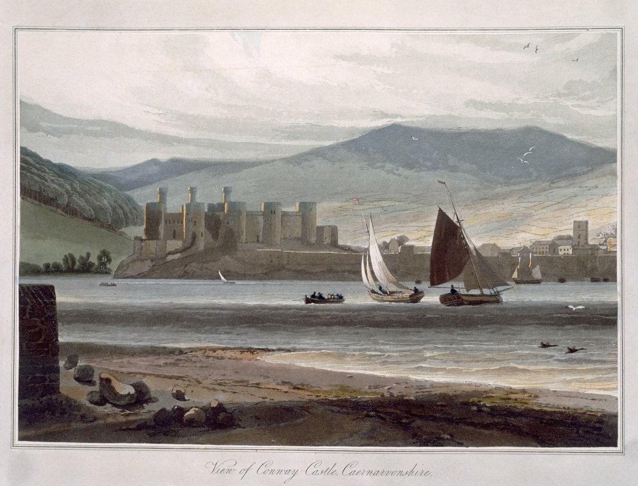 View of Conway Castle, Caernarvonshire, from 