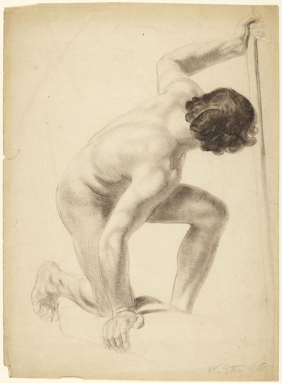 Study of Male Figure by William Etty