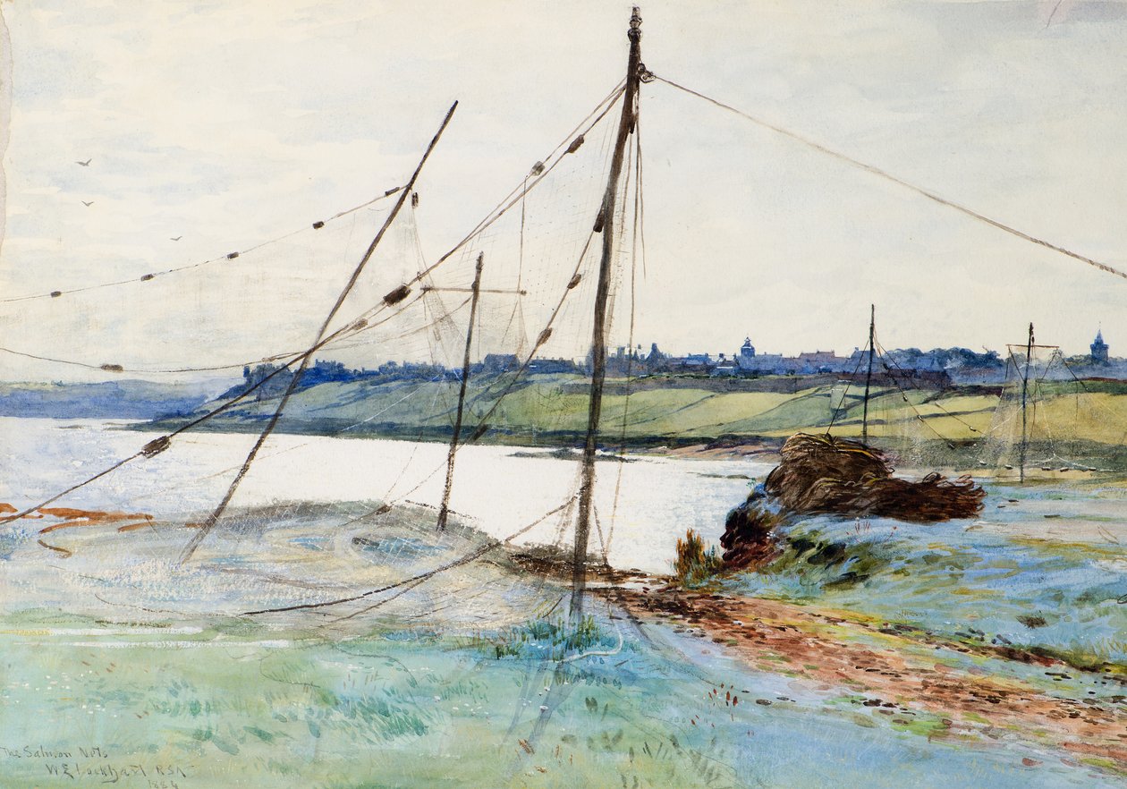 The Salmon Nets by William Ewart Lockhart: Fine art print