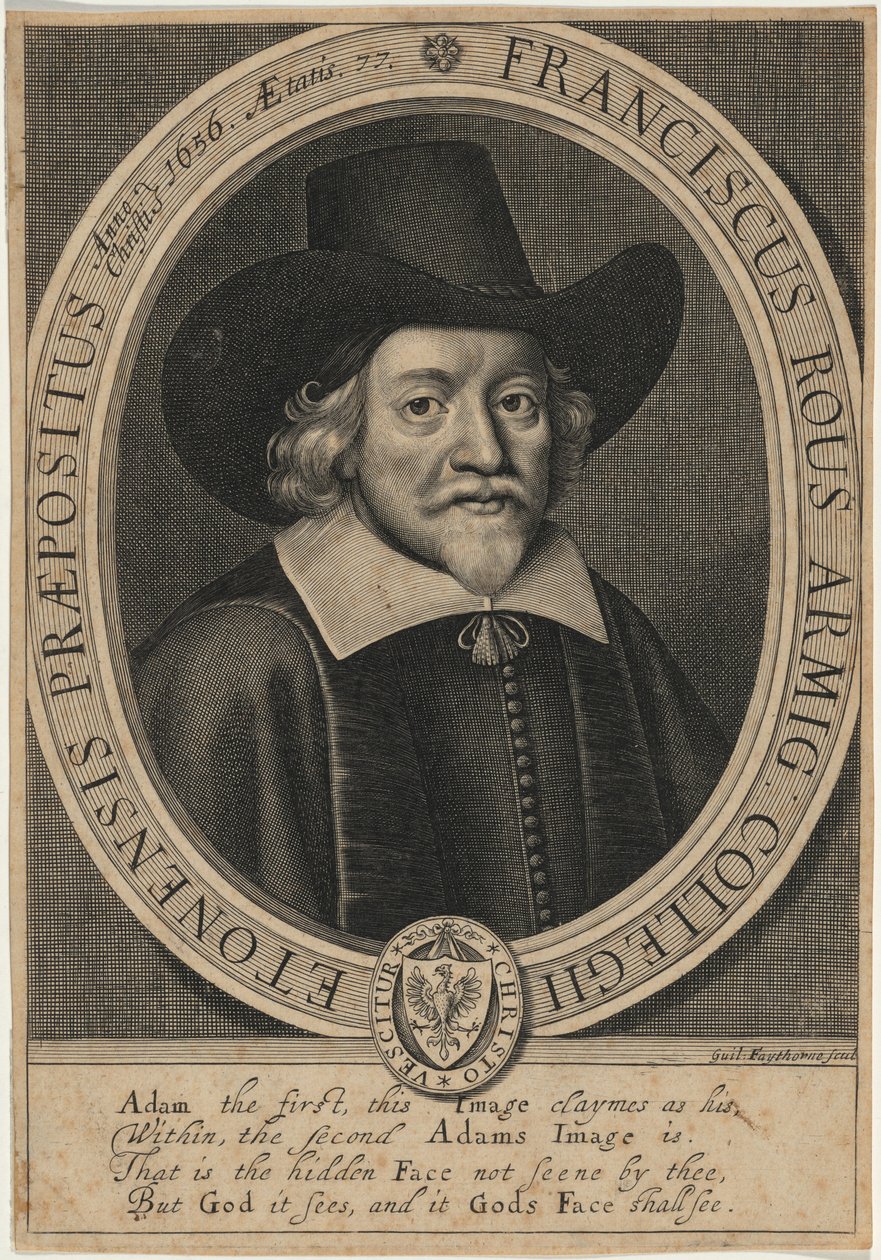 Francis Rous by William Faithorne