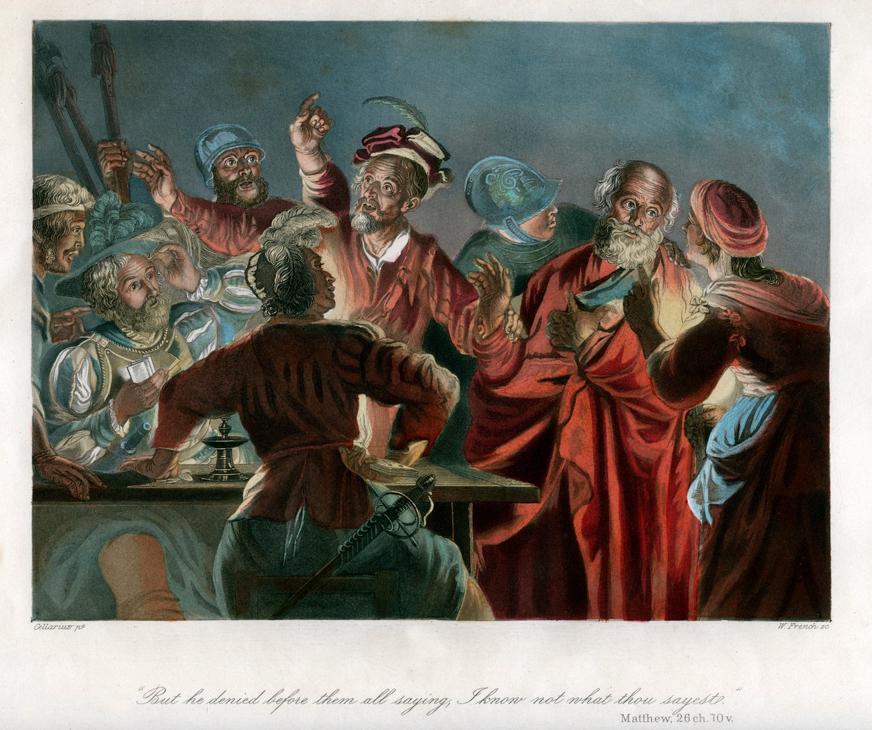 But He Denied Before Them All Saying, I Know Not What Thou Sayest by William French