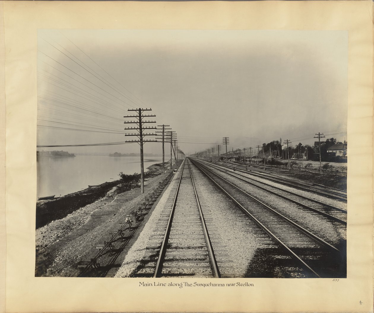 Main Line along the Susquehanna near Steelton by William H. Rau