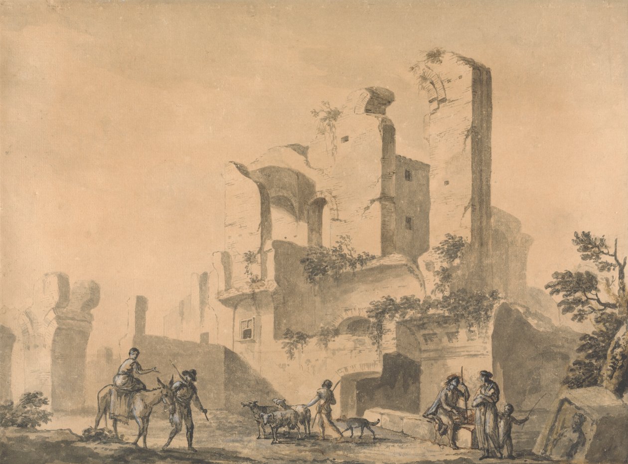 Ruins in Rome by William Hamilton: Buy fine art print